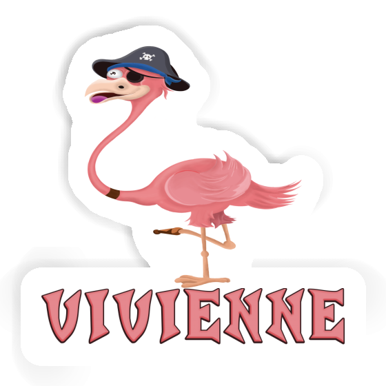 Flamant Autocollant Vivienne Image
