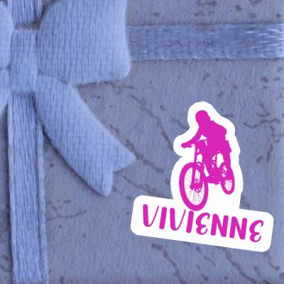 Vivienne Autocollant Freeride Biker Laptop Image