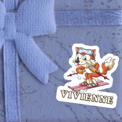 Autocollant Renard à ski Vivienne Autocollant Renard à ski Vivienne Image