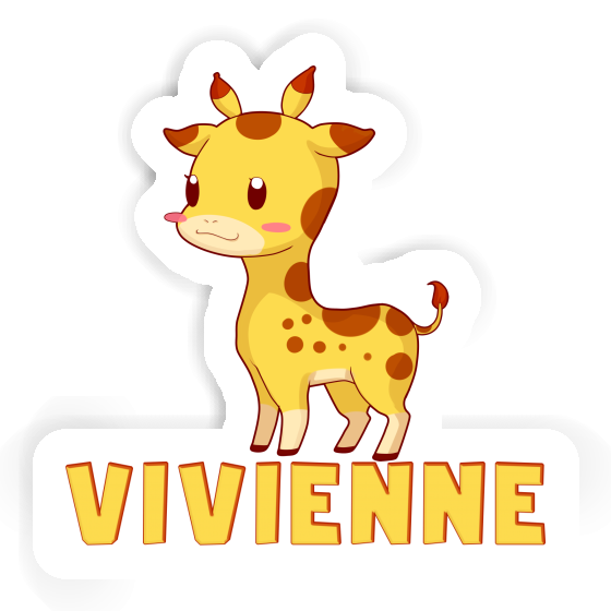 Giraffe Aufkleber Vivienne Laptop Image