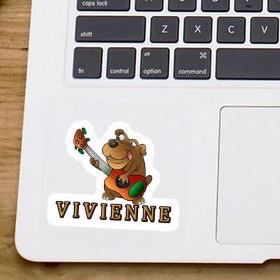 Autocollant Chien guitariste Vivienne Gift package Image