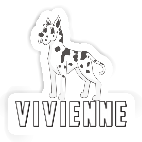 Sticker Great Dane Vivienne Notebook Image