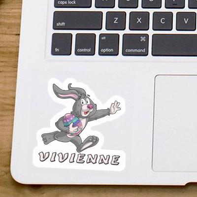 Autocollant Vivienne Lapin de rugby Laptop Image