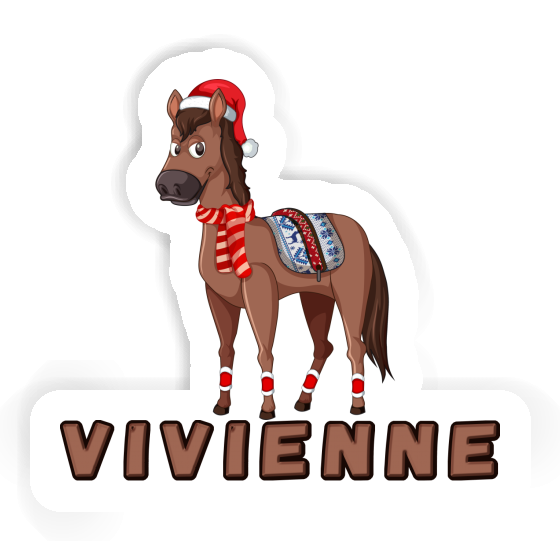 Sticker Christmas Horse Vivienne Notebook Image