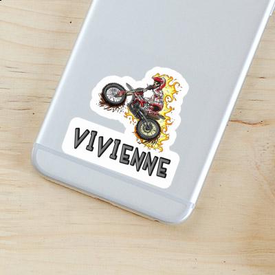 Sticker Dirt Biker Vivienne Laptop Image