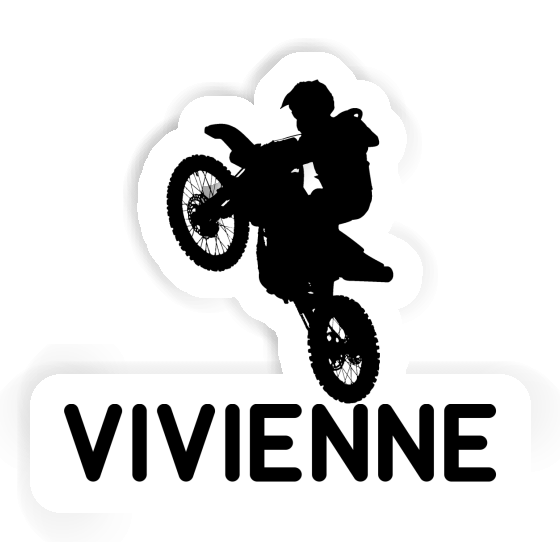 Sticker Vivienne Motocross Rider Notebook Sticker Vivienne Motocross Rider Gift package Image