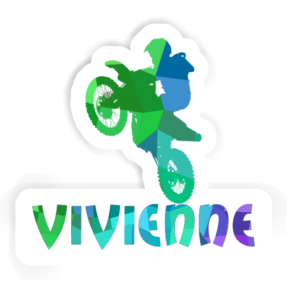 Motocross Rider Sticker Vivienne Laptop Motocross Rider Sticker Vivienne Laptop Image