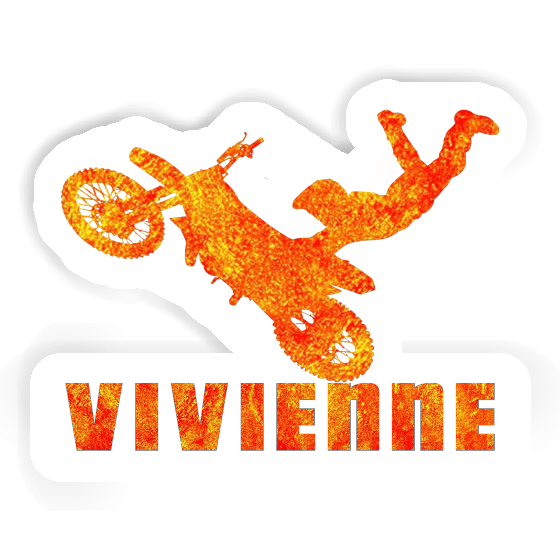 Aufkleber Vivienne Motocross-Fahrer Laptop Image