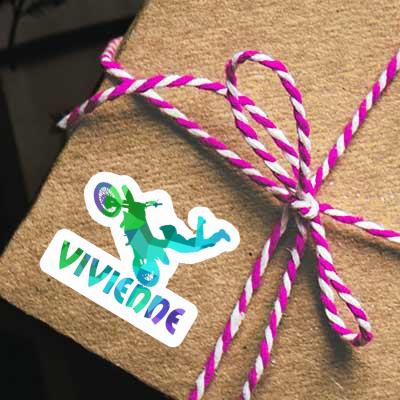 Sticker Vivienne Motocross-Fahrer Gift package Image
