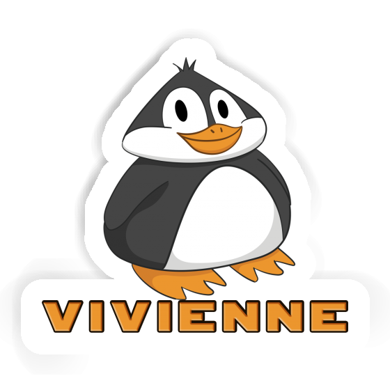 Vivienne Autocollant Pingouin Laptop Image