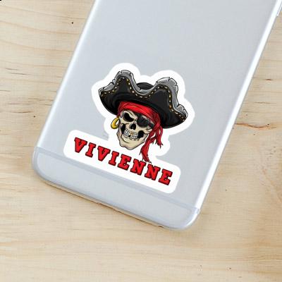 Sticker Vivienne Piratenschädel Notebook Image