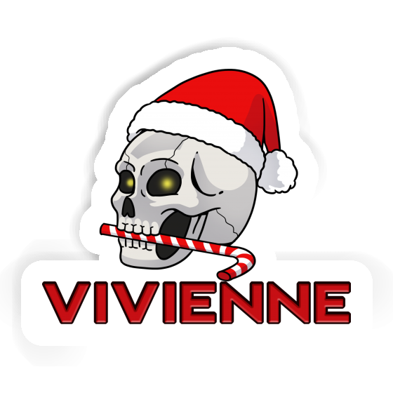 Autocollant Vivienne Crâne de Noël Gift package Image