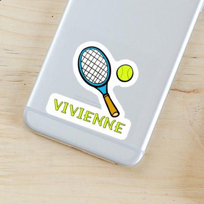 Sticker Tennis Racket Vivienne Laptop Image