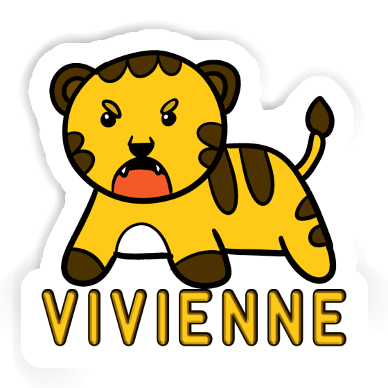 Bébé tigre Autocollant Vivienne Laptop Image
