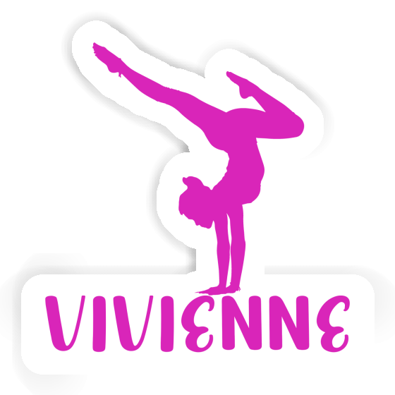 Autocollant Femme de yoga Vivienne Laptop Image