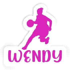Wendy Aufkleber Basketballspielerin Image