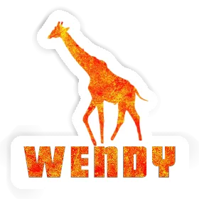 Giraffe Aufkleber Wendy Image
