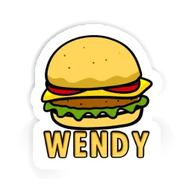 Sticker Hamburger Wendy Image