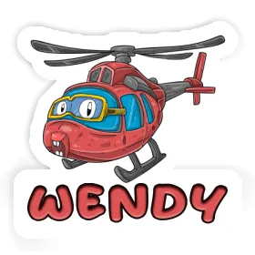 Aufkleber Helikopter Wendy Image