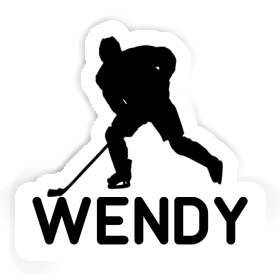 Aufkleber Eishockeyspieler Wendy Image