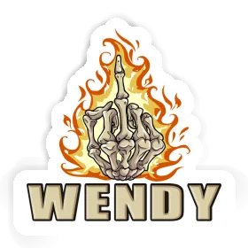 Autocollant Wendy Doigt du milieu Image