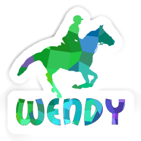Autocollant Cavalière Wendy Image