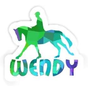 Wendy Autocollant Cavalière Image