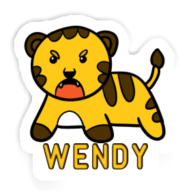 Wendy Autocollant Bébé tigre Image