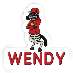 Zebra Sticker Wendy Image