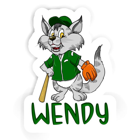 Sticker Wendy Baseball-Katze Notebook Sticker Wendy Baseball-Katze Notebook Image