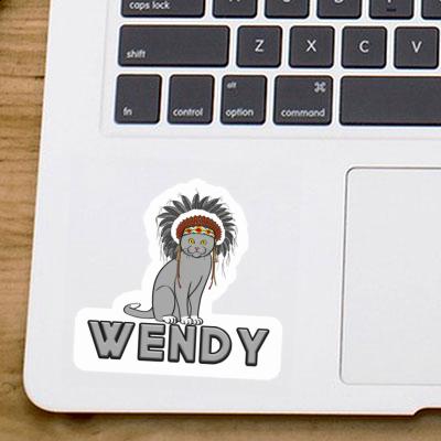 Autocollant Chat indien Wendy Laptop Image