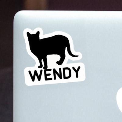 Aufkleber Katze Wendy Laptop Image