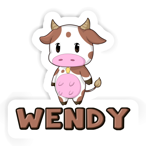 Cow Sticker Wendy Notebook Cow Sticker Wendy Notebook Image