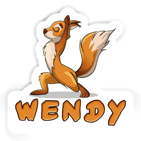 Aufkleber Wendy Yoga-Eichhörnchen Gift package Image