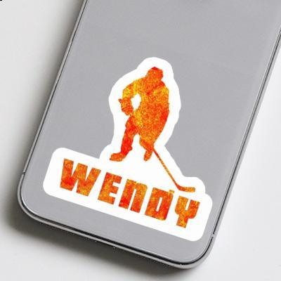 Joueur de hockey Autocollant Wendy Joueur de hockey Autocollant Wendy Image