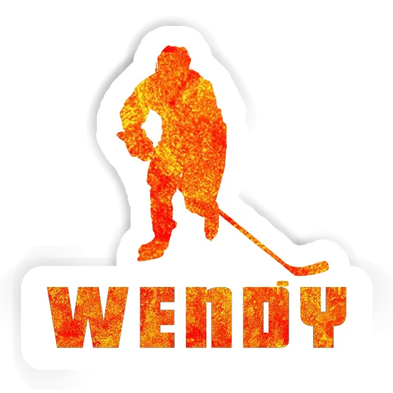 Joueur de hockey Autocollant Wendy Laptop Joueur de hockey Autocollant Wendy Laptop Image