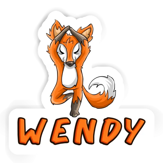 Wendy Sticker Yoga Fuchs Image