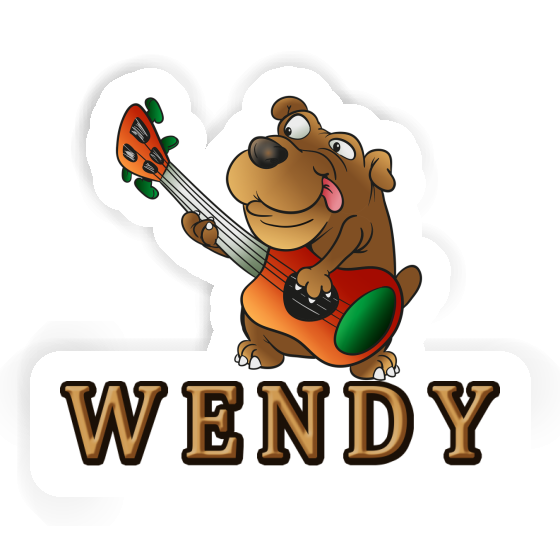 Guitar Dog Sticker Wendy Gift package Image