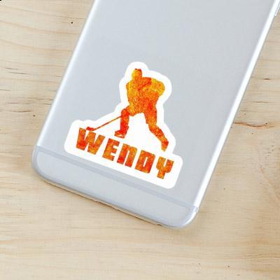 Autocollant Joueur de hockey Wendy Laptop Autocollant Joueur de hockey Wendy Laptop Image