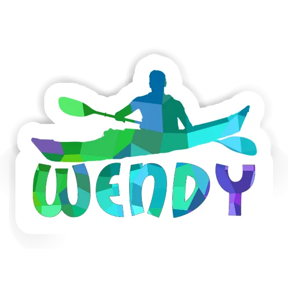 Wendy Autocollant Kayakiste Image