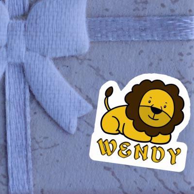 Sticker Löwe Wendy Notebook Image
