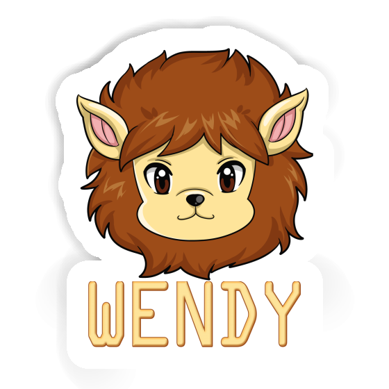 Autocollant Tête de lion Wendy Notebook Autocollant Tête de lion Wendy Gift package Image
