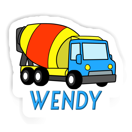 Autocollant Wendy Camion malaxeur Autocollant Wendy Camion malaxeur Image