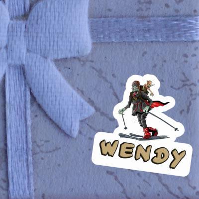 Wendy Sticker Telemarker Notebook Image
