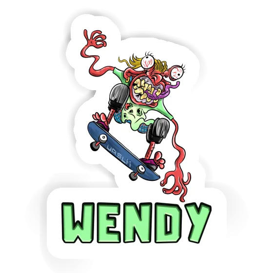 Skateur Autocollant Wendy Skateur Autocollant Wendy Image