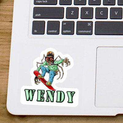 Wendy Autocollant Snowboardeur Laptop Image