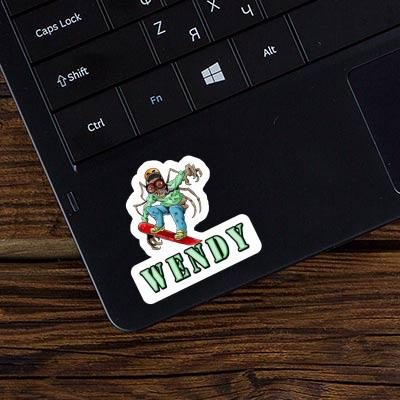 Wendy Autocollant Snowboardeur Laptop Image