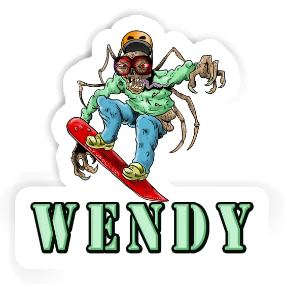 Wendy Autocollant Snowboardeur Notebook Image