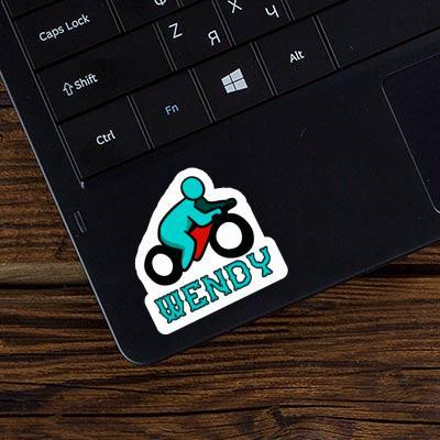 Autocollant Motocycliste Wendy Laptop Image