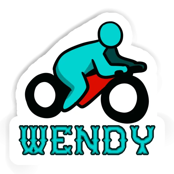 Autocollant Motocycliste Wendy Notebook Image